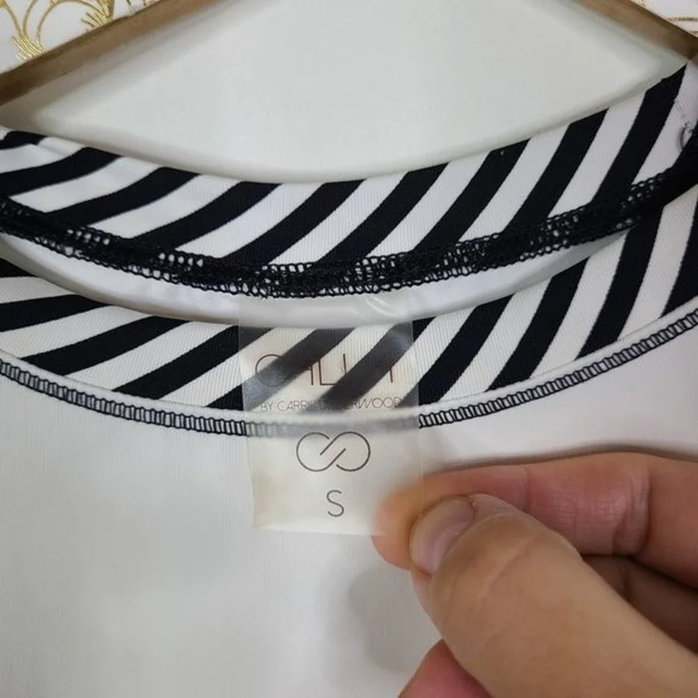 CALIA by Carrie Underwood Floral Mixed Print Long Sleeve Rash Guard Size Small - Picture 7 of 9